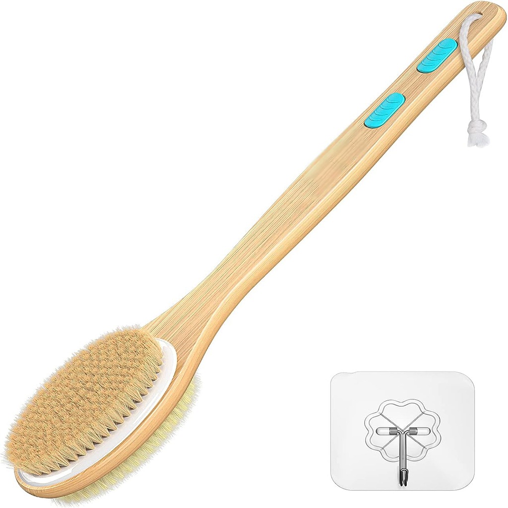 Exfoliating Scrub Mens - Back Scrubber for Shower, Long Handle
