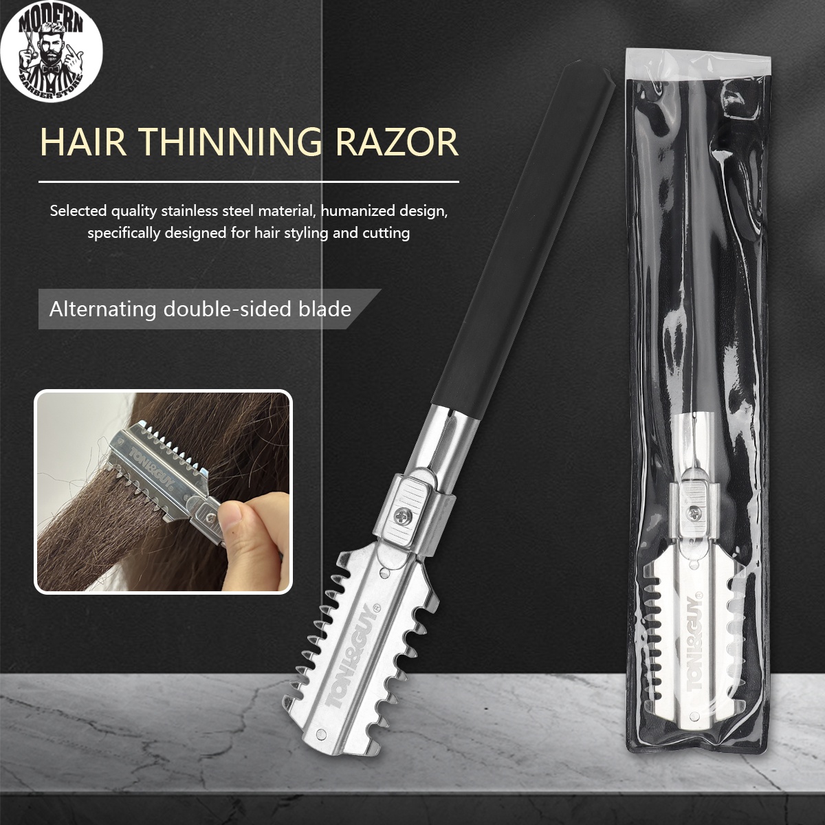 Men'S Grooming Hair - Salon Double-Edge Shaving Haircut Razor Knife