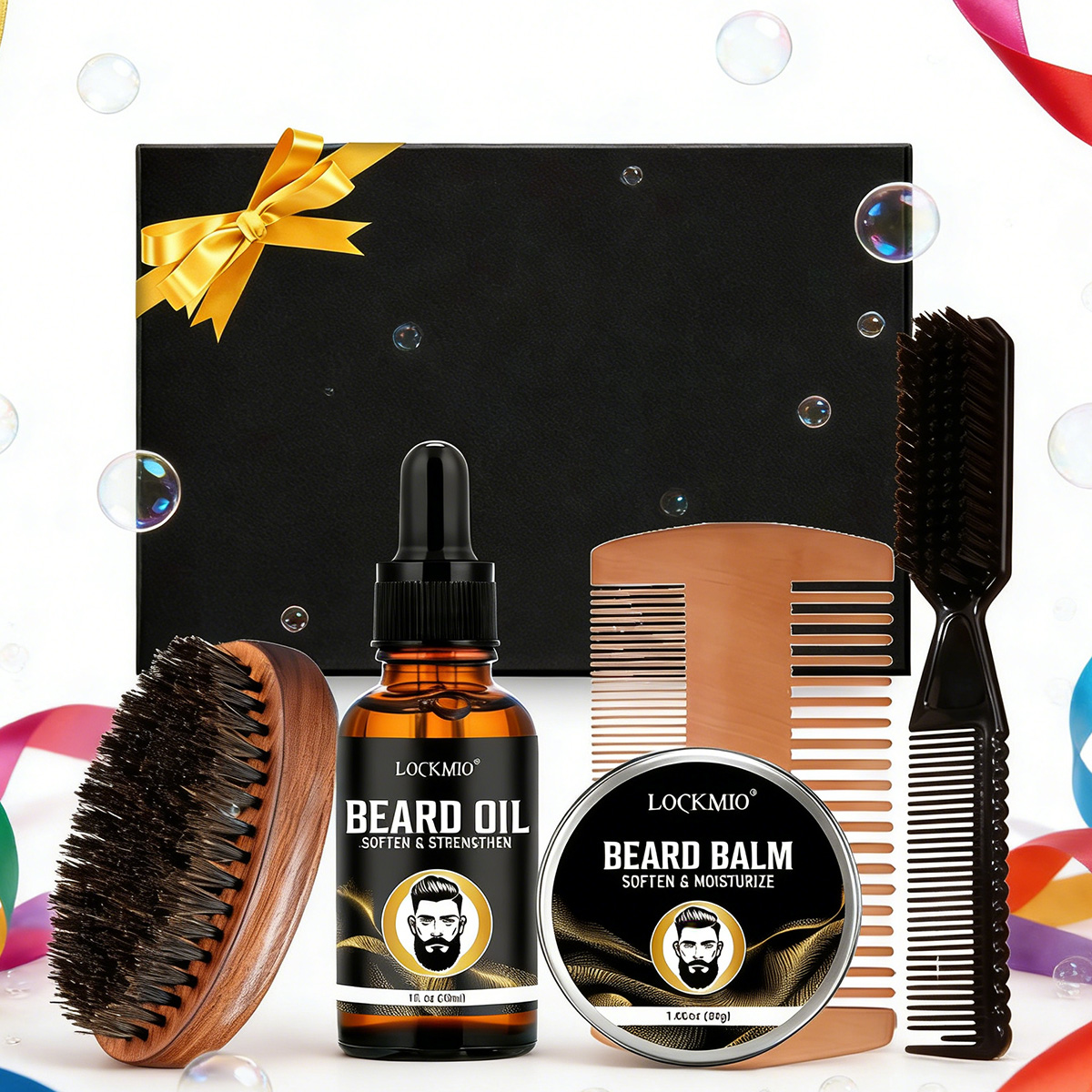 Beard Oil Growth - LOCKMIO Beard Care Styling Product for