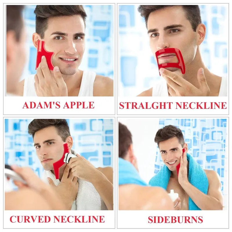 2/4Pcs Men's Beard Combs Hair  - Men'S Grooming Hair ulasan dan harga
