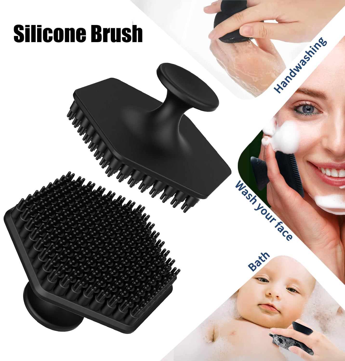 Silicone Face Scrubber for Men - Exfoliating Scrub Mens ulasan dan harga