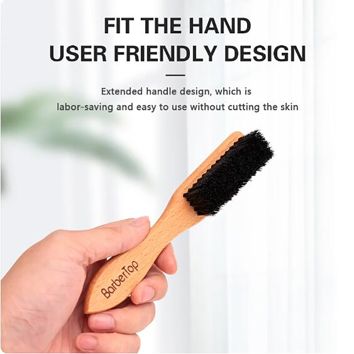 Barbershop Wooden Handle Boar  - Men'S Grooming Hair ulasan dan harga