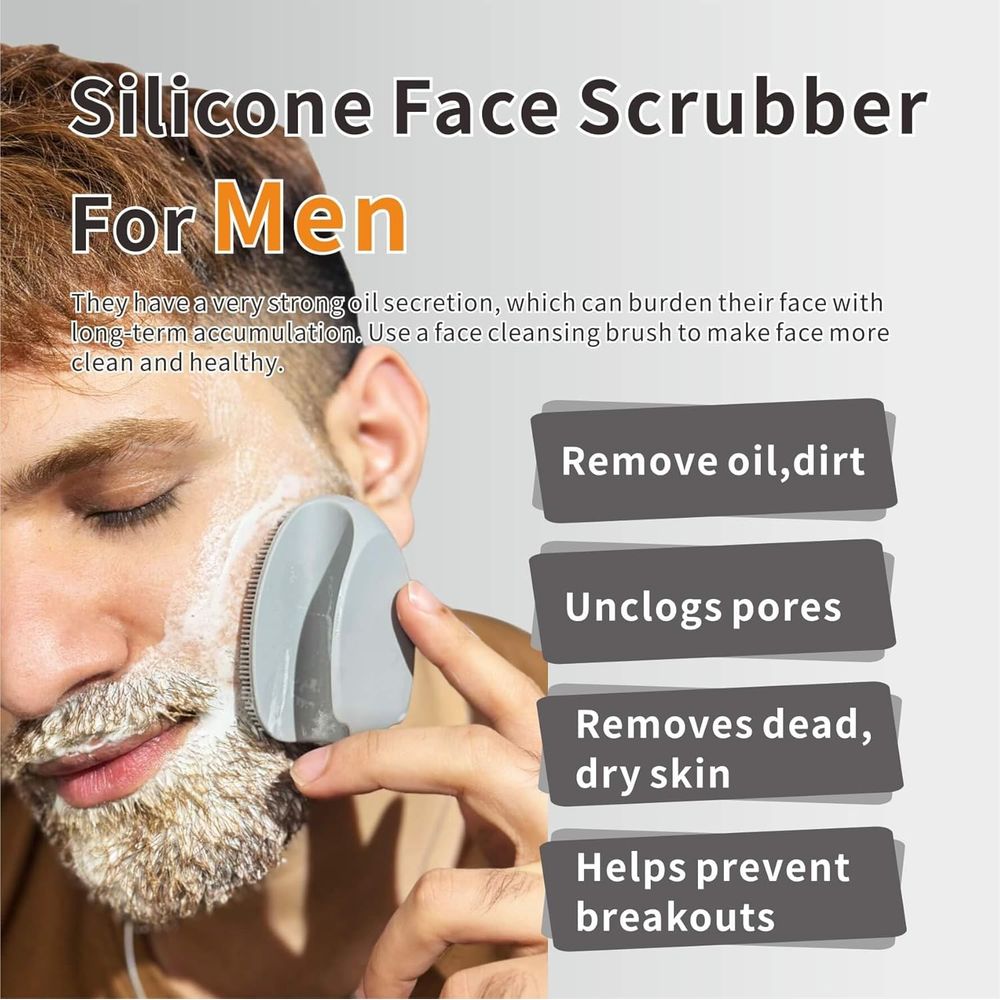 Silicone Ace Scrubber Cleansin - Exfoliating Scrub Mens ulasan dan harga