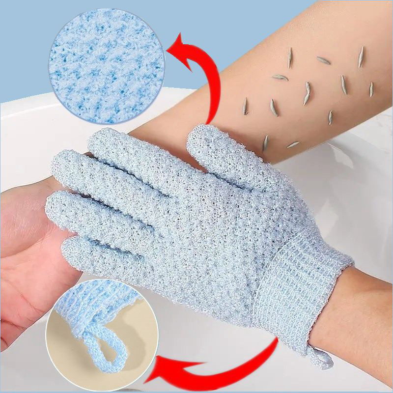 2PCS Exfoliating Bath Gloves S - Exfoliating Scrub Mens ulasan dan harga