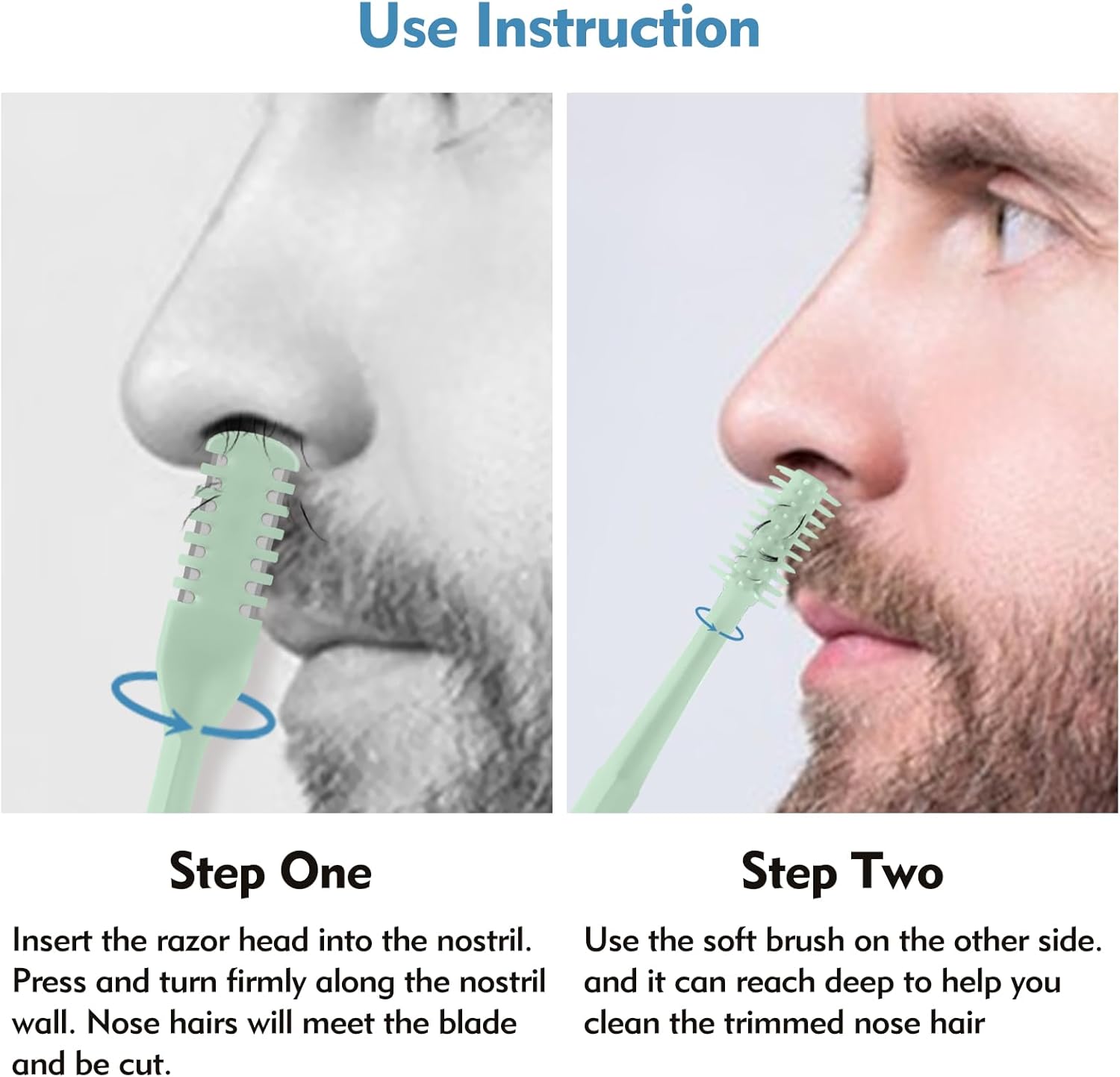 5/20/50Pcs 2-in-1 Nasal Cutter - Men'S Grooming Hair ulasan dan harga