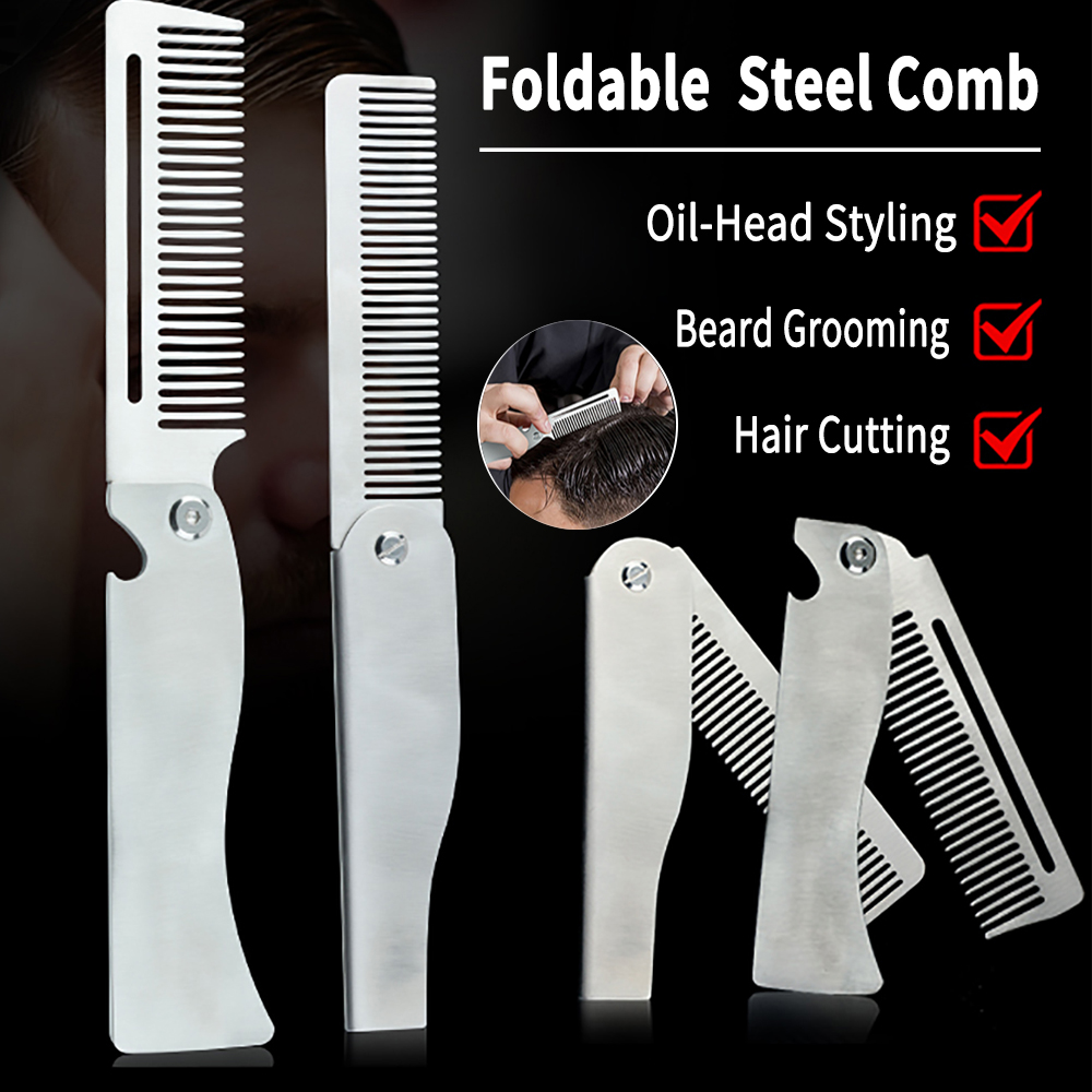 New Type 1/2PCS Portable Steel - Men'S Grooming Hair ulasan dan harga