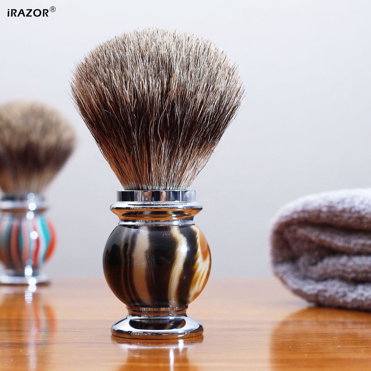 iRAZOR Silvertip Shaving Brush - Men'S Grooming Organizer ulasan dan harga