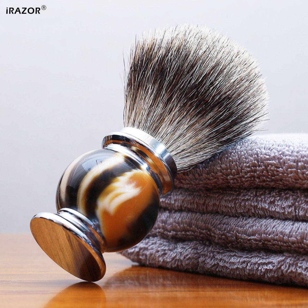 iRAZOR Silvertip Shaving Brush - Men'S Grooming Organizer ulasan dan harga