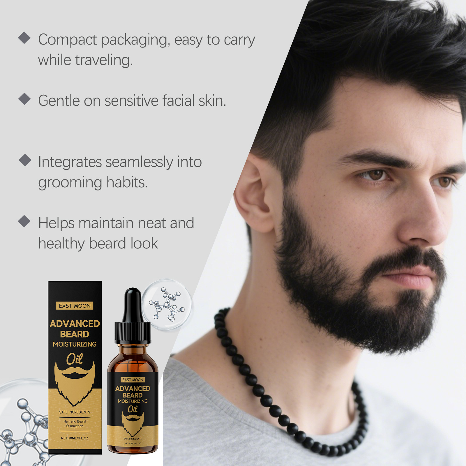 East Moon Rosemary Beard Softe - Beard Oil Growth ulasan dan harga