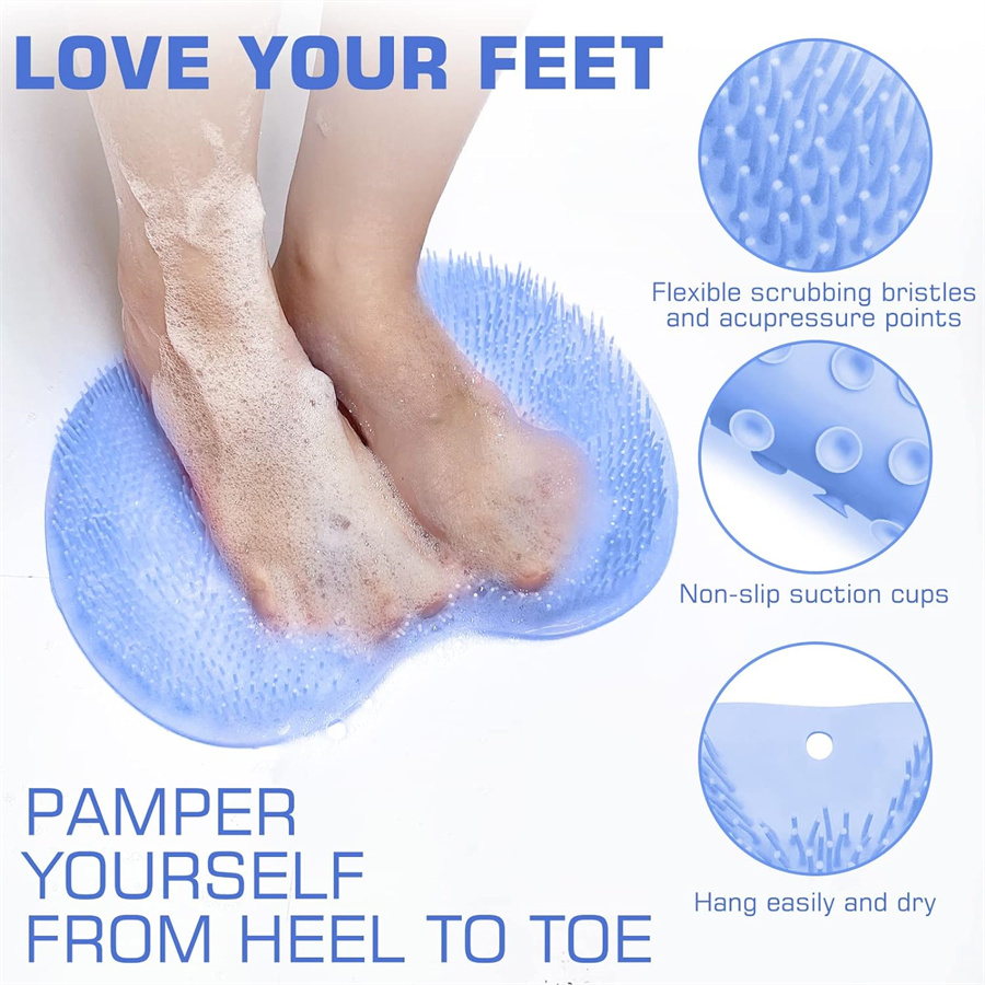 Shower Foot Scrubber Mat Back  - Exfoliating Scrub Mens ulasan dan harga