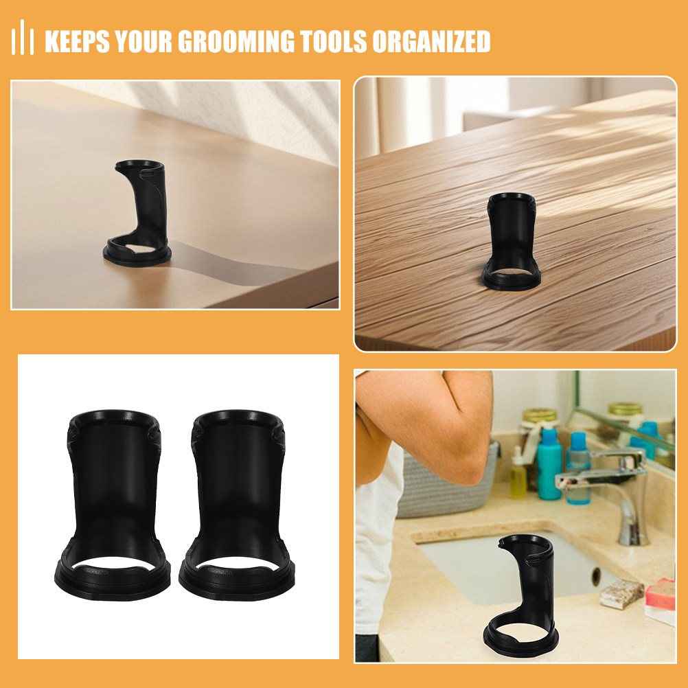 2Pcs Plastic Shaving Brush Hol - Men'S Grooming Organizer ulasan dan harga
