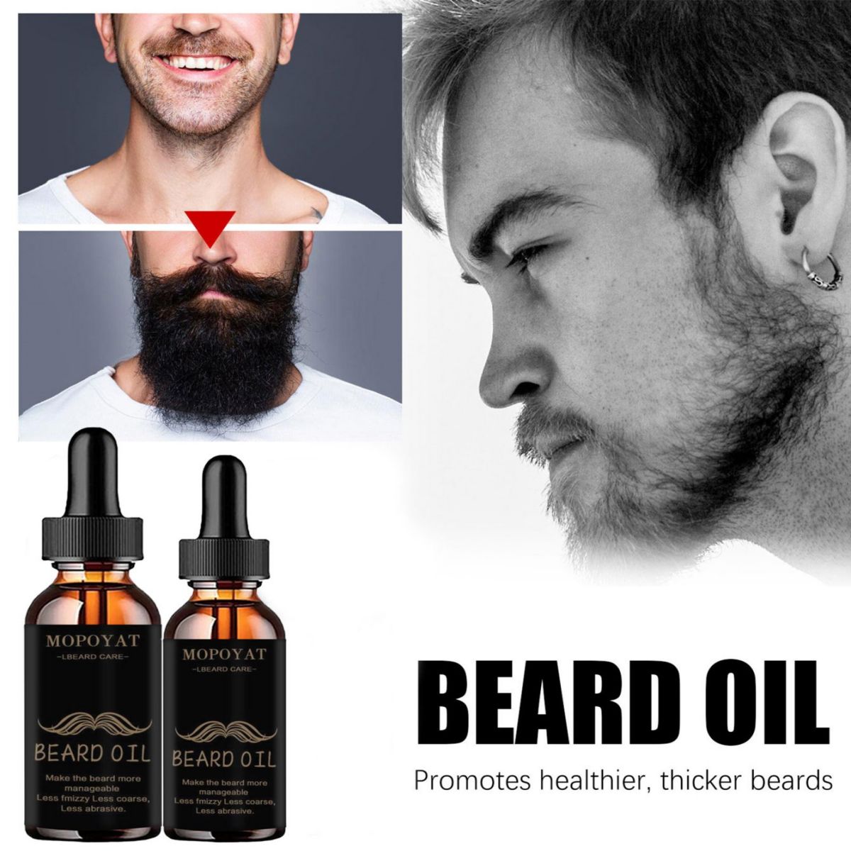 Growth Beard Oil Grow Beard Th - Mens Grooming Treatment ulasan dan harga