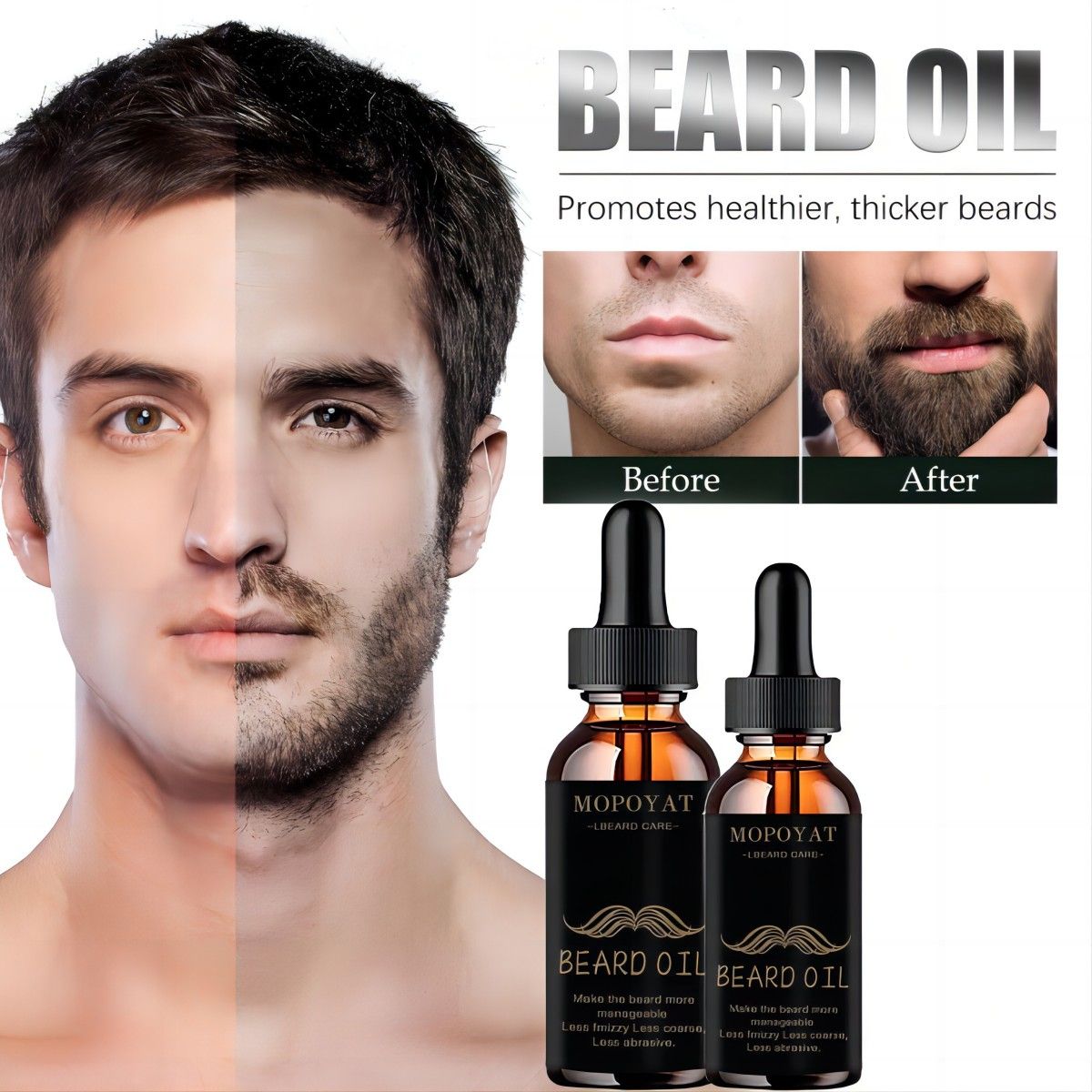Growth Beard Oil Grow Beard Th - Mens Grooming Treatment ulasan dan harga