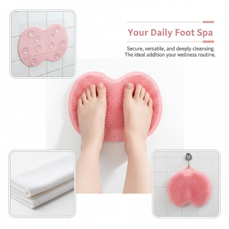 Shower Foot Scrubber Mat Back  - Exfoliating Scrub Mens ulasan dan harga