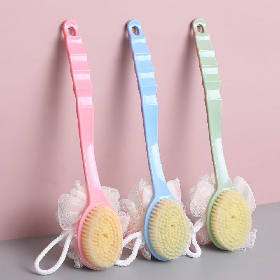 2-In-1 Soft Fiber Bath Brush G - Exfoliating Scrub Mens ulasan dan harga