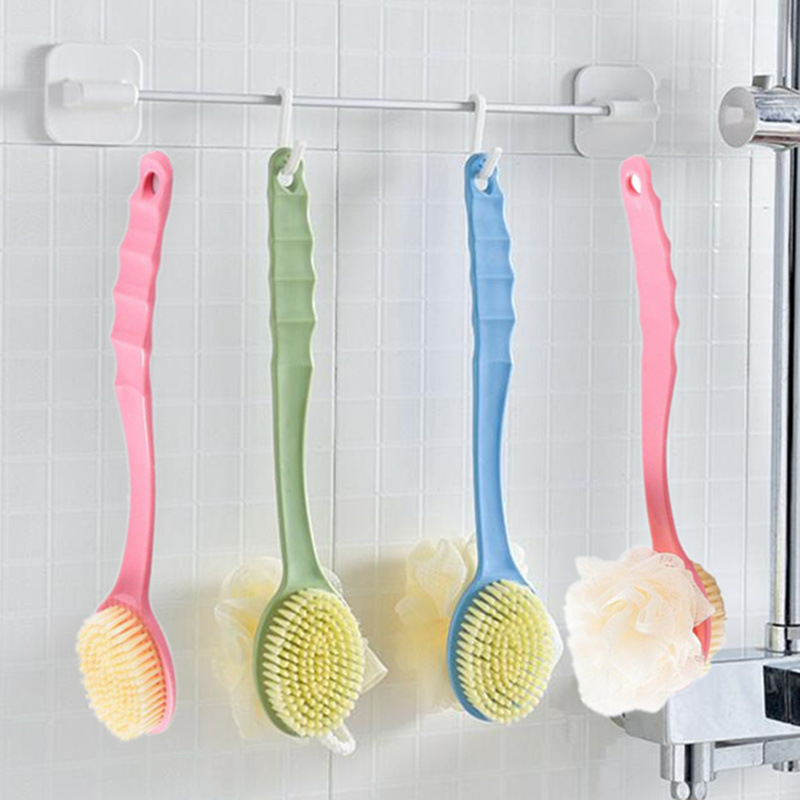 2-In-1 Soft Fiber Bath Brush G - Exfoliating Scrub Mens ulasan dan harga