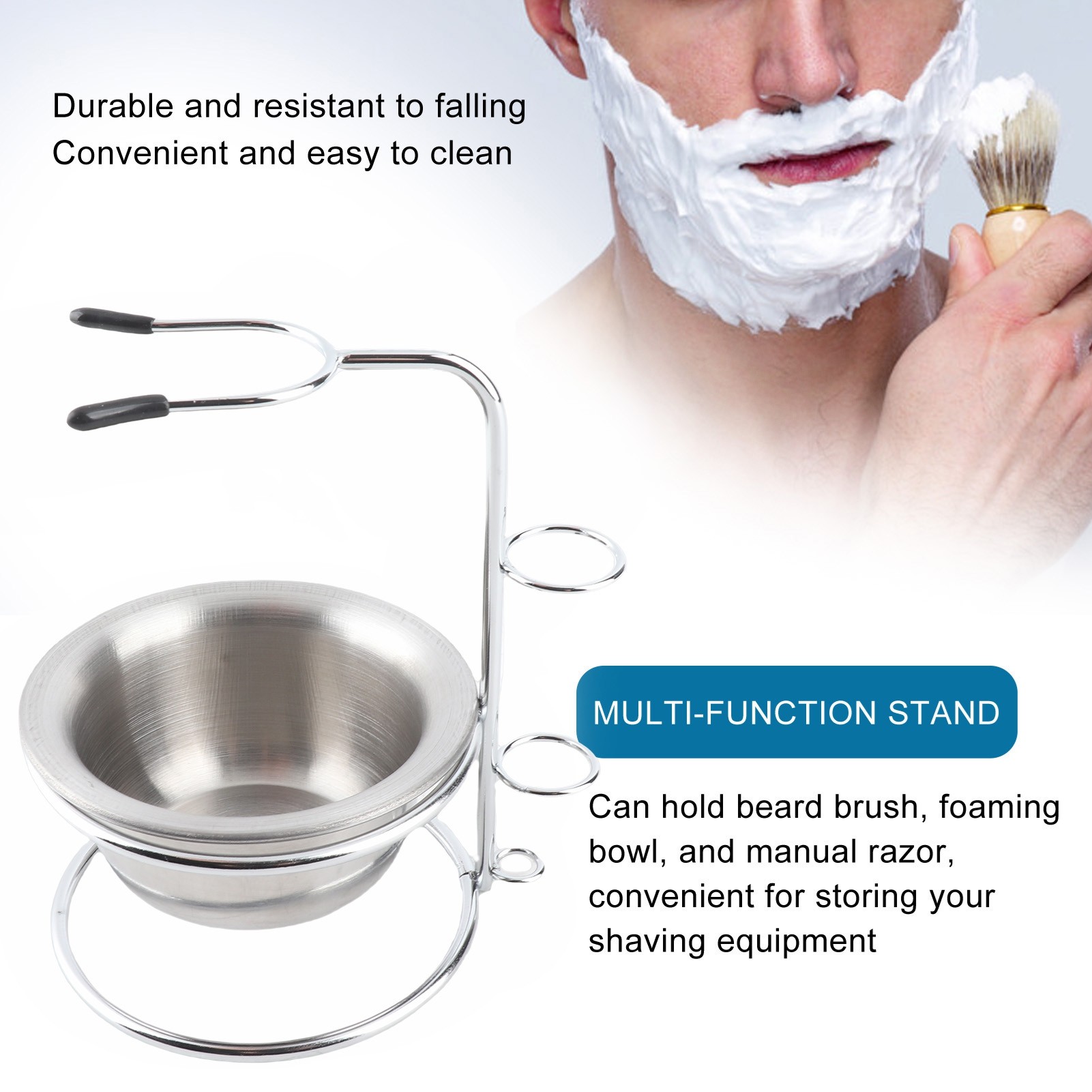 Shaving Stand Bowl Set Metal S - Shaving Bowl Soap ulasan dan harga