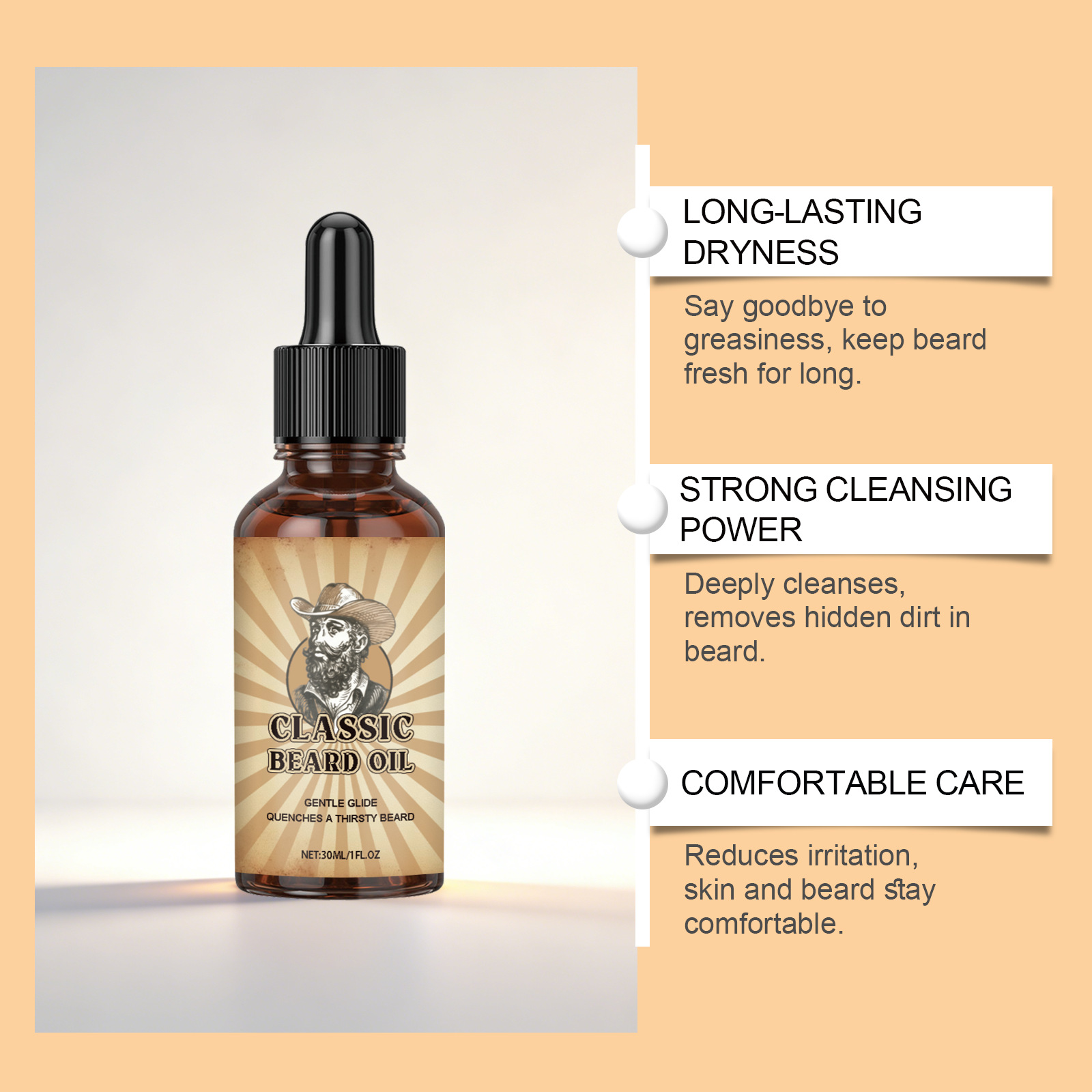Beard Growth Care Essential Oi - Beard Oil Growth ulasan dan harga