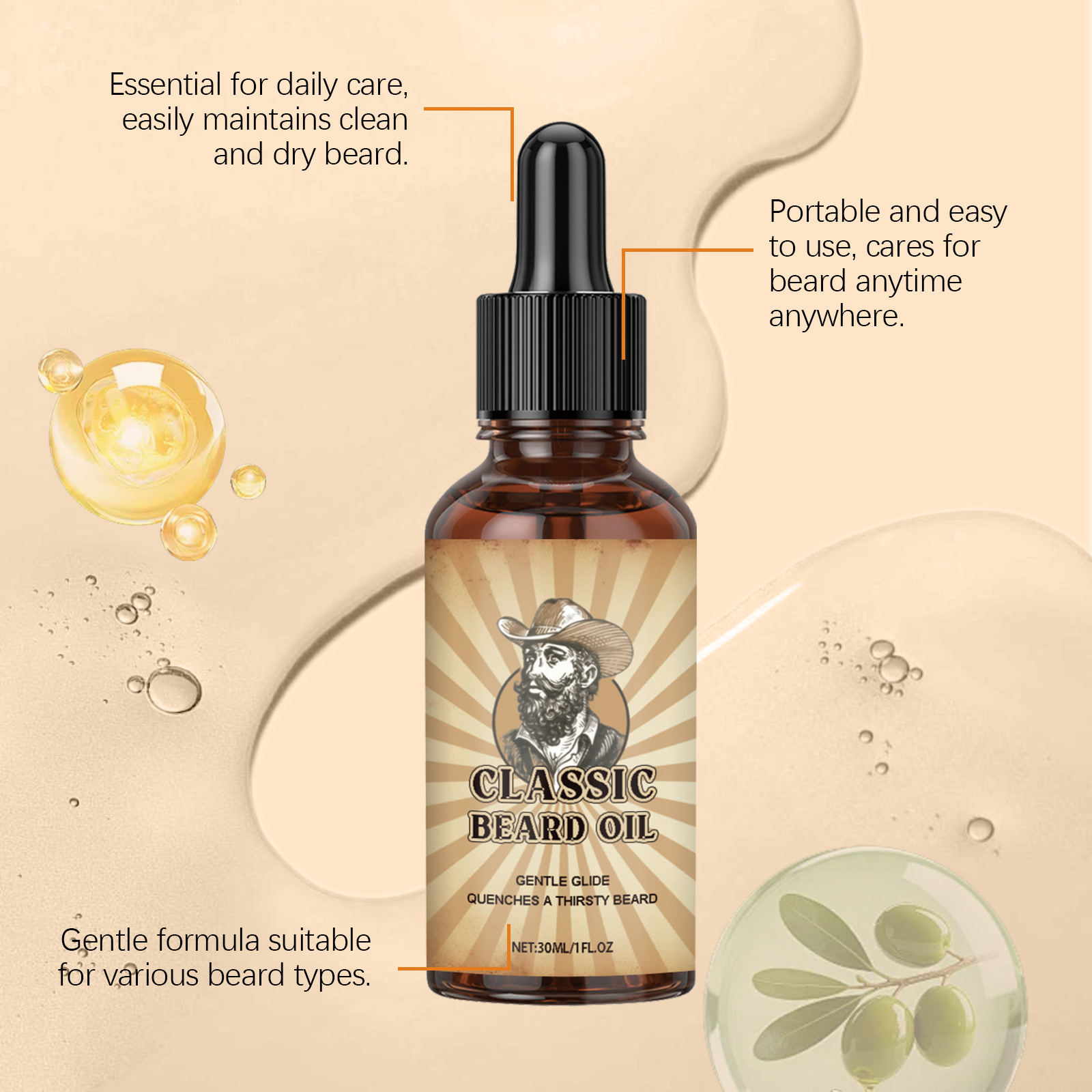 Beard Growth Care Essential Oi - Beard Oil Growth ulasan dan harga